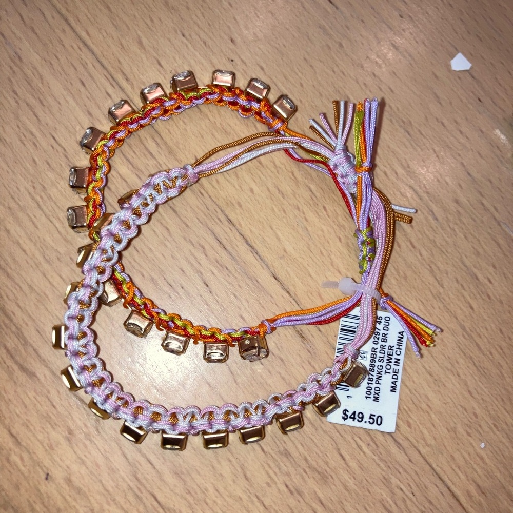 On 34th Crystal Bracelets - 2 - Multicolor NWT MSRP $50